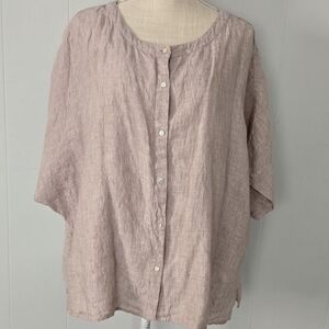 Tahari Light Pink Button-Down Shirt